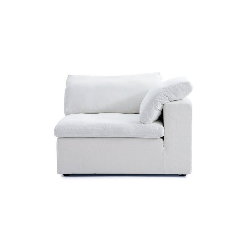 Tender Wabi Sabi L Shaped Sectional-White