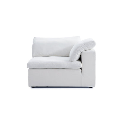 Tender Wabi Sabi L Shaped Sectional-White