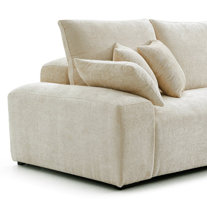 The Empress Gray Sectional-Beige