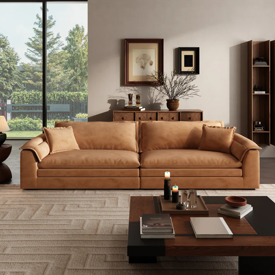 Sandwich Sofa Camel