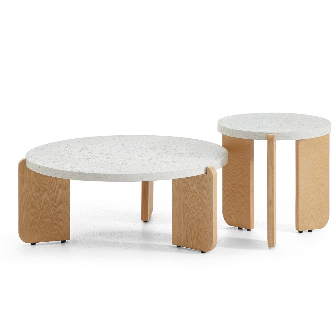 Terrazzo Coffee Table-35.4″ & 19.7″