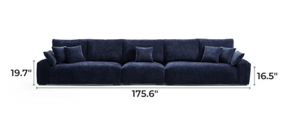 The Empress Navy Blue Sofa Set
