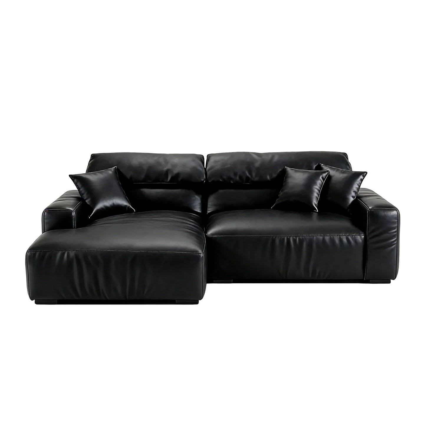 Chestnut Brown Leather Sectional