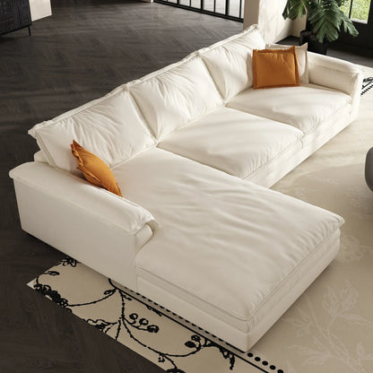 Sandwich Sectional with Chaise / Air Leather