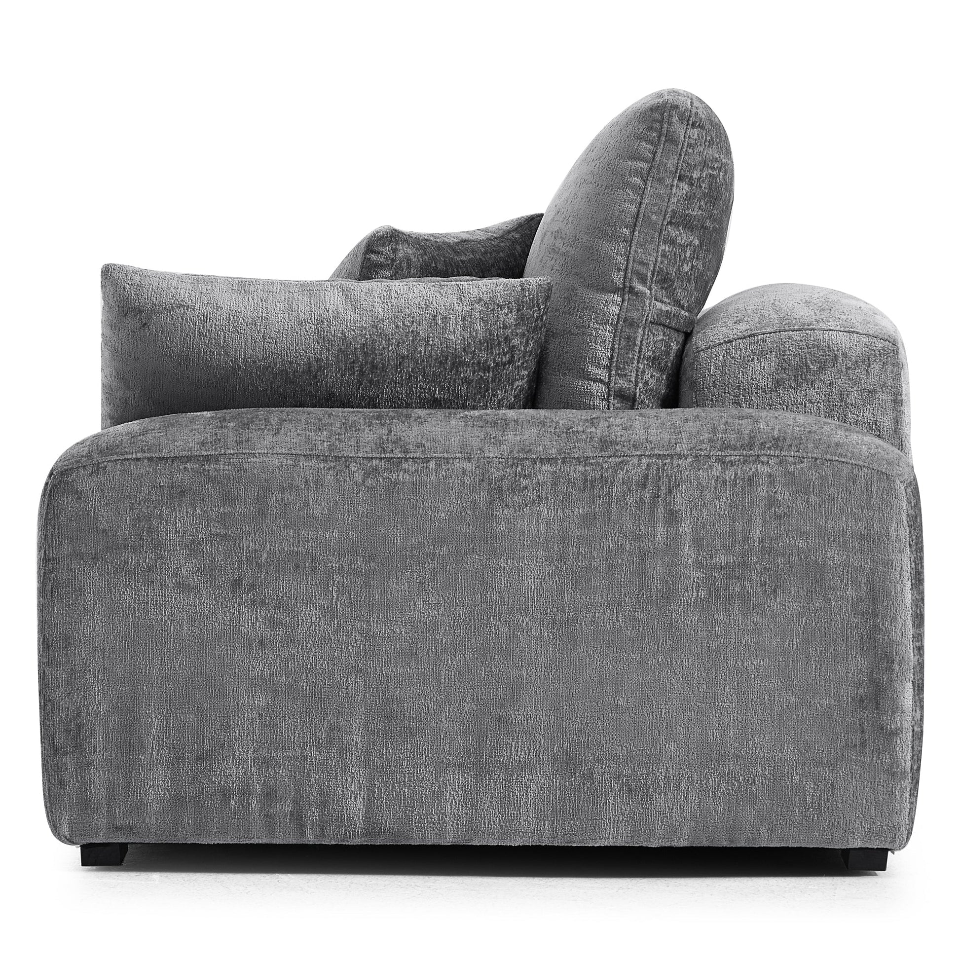 The Empress Beige Sofa Set-Gray-140.1"
