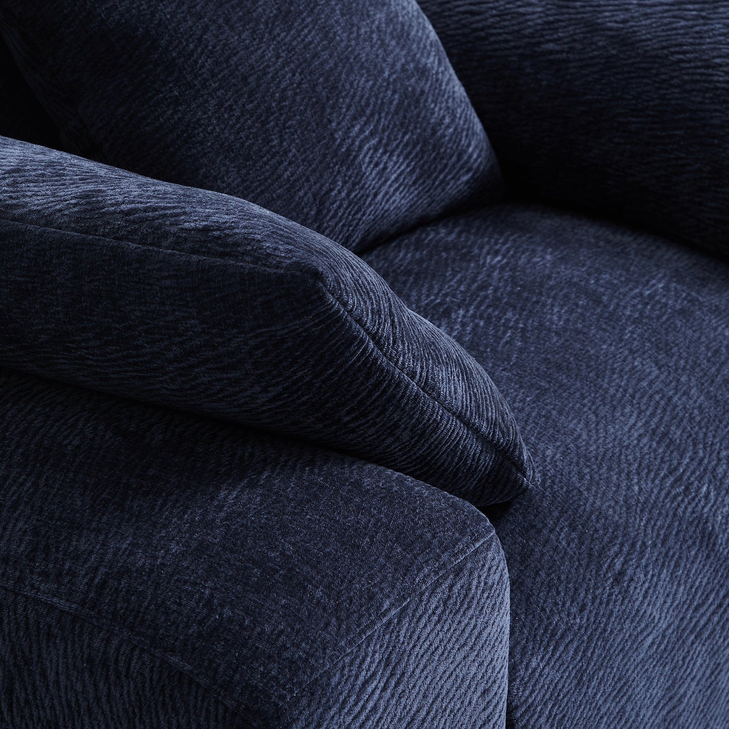 The Empress Navy Blue Sofa Set-Navy Blue