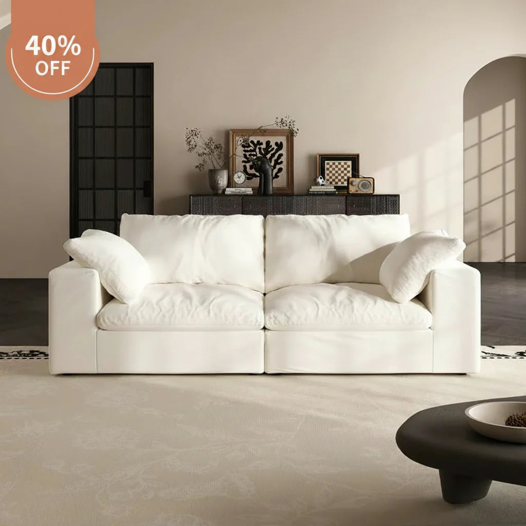 Lunna Modular Sofawhite / 80 inch
