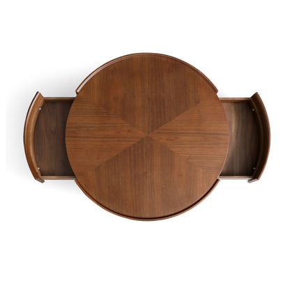 Caleb Round Coffee Table-35.4″