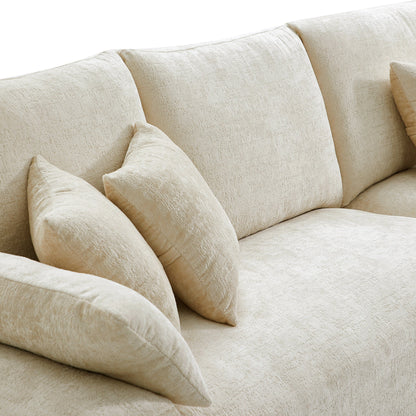 The Empress Beige Sectional-Beige