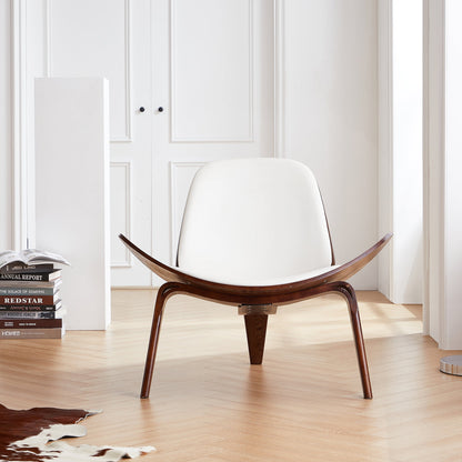 Mermaid Wegner White Shell Chair-White