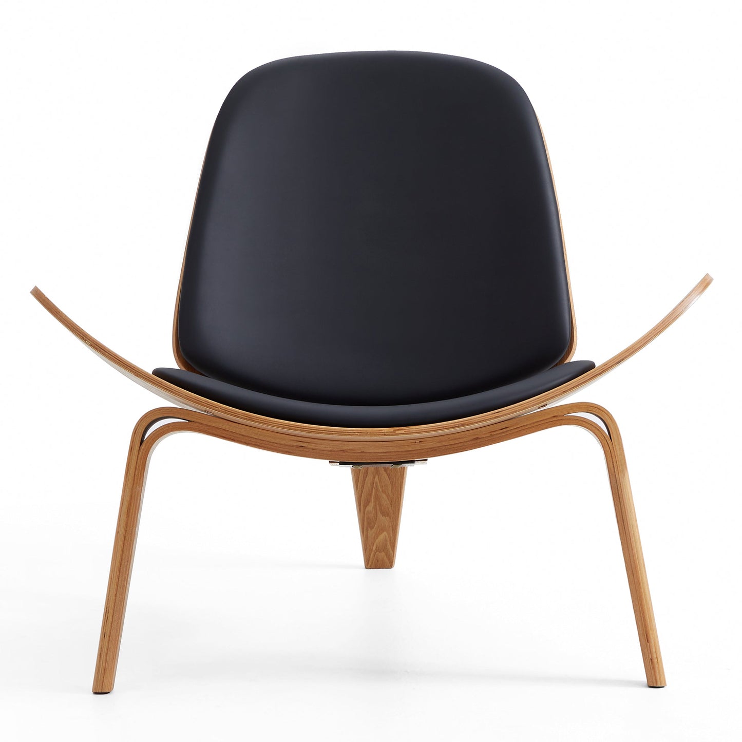 Mermaid Wegner Black Shell Chair-Black