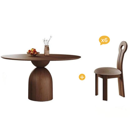 Marino Round Dining Table-Dining Table 6 Chairs