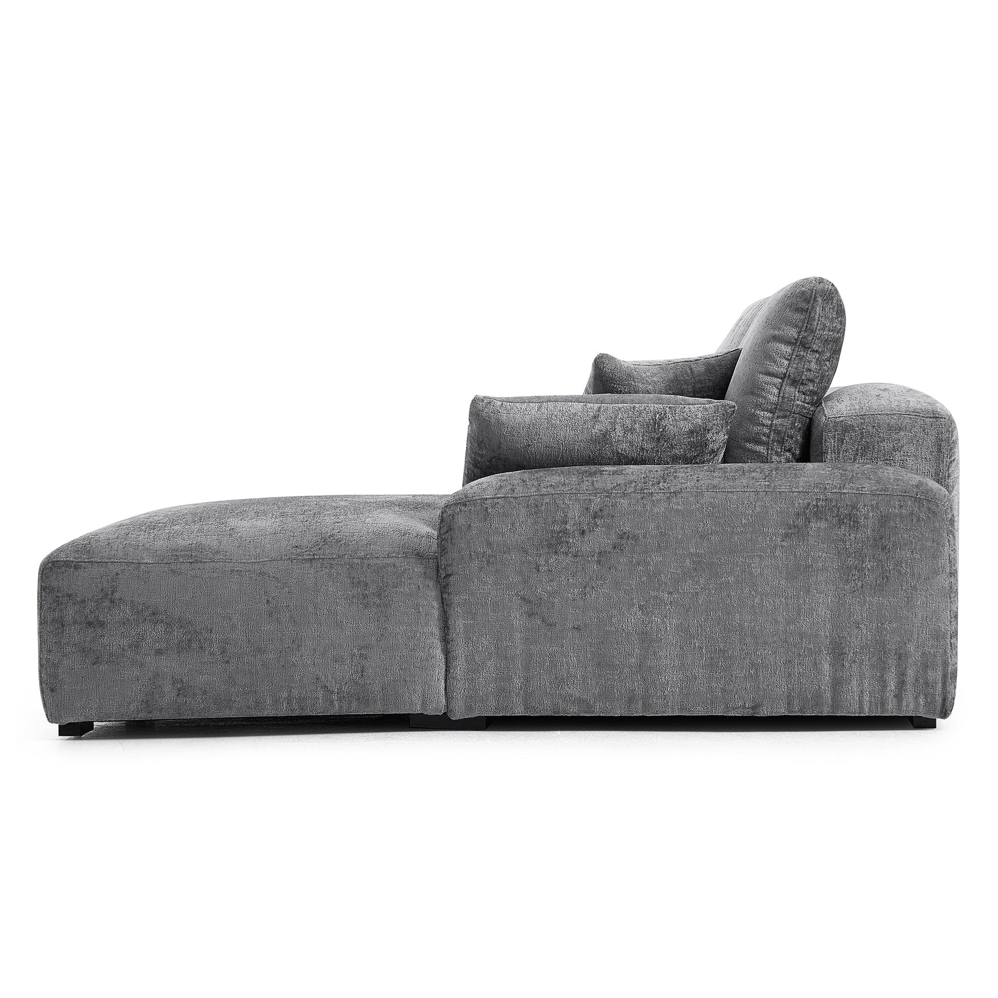 The Empress Camel Sectional-Gray