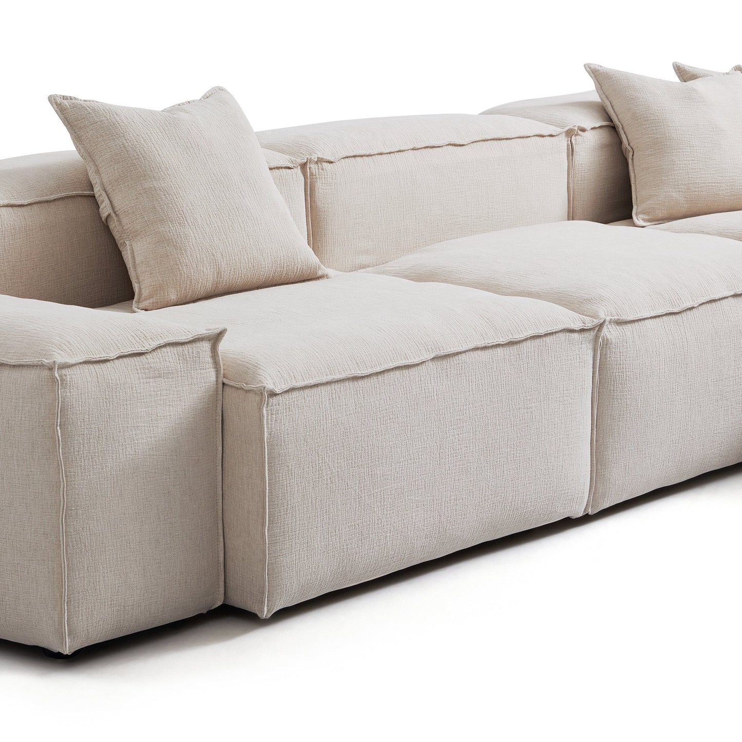 Freedom Modular Khaki U Shaped Sectional Sofa-Khaki