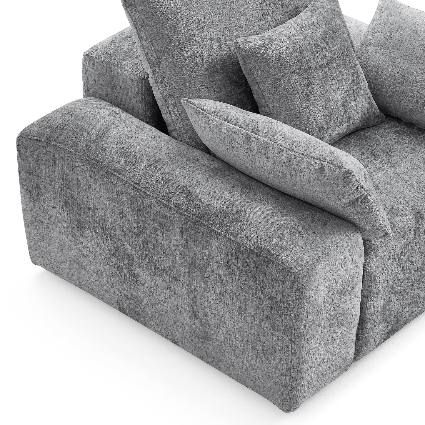 The Empress Gray Armchair-Gray