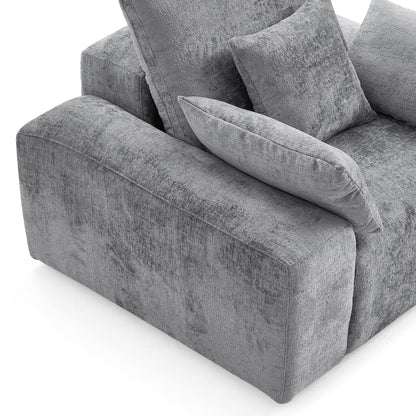 The Empress Gray Armchair-Gray