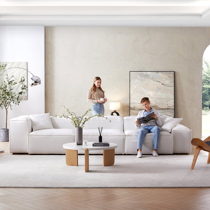 Freedom Modular White Sofa-White