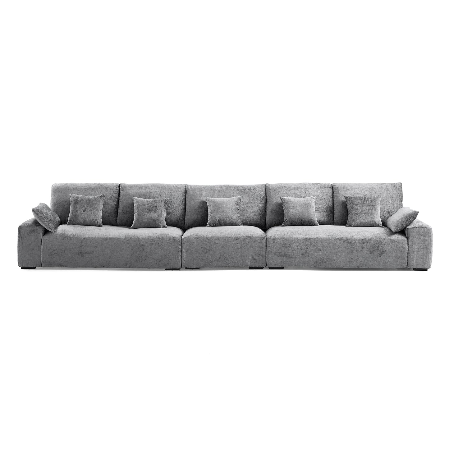 The Empress Gray Sofa-Gray-175.6"