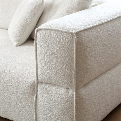 Nordic Modern Gray Sofa-White