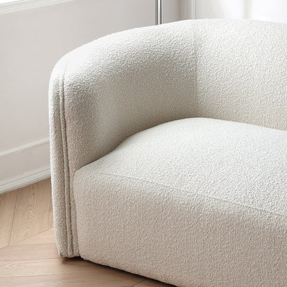 Wabi Sabi White Crescent Bay Sofa-White