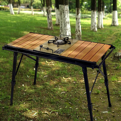 Folding Table - Beach Picnic Rack, Adjustable Height Camping Tables | Portable Folding Counter, Camp Desk with Aluminum Legs, for Outdoor Hiking Fun Home, 18x12.5x55cm