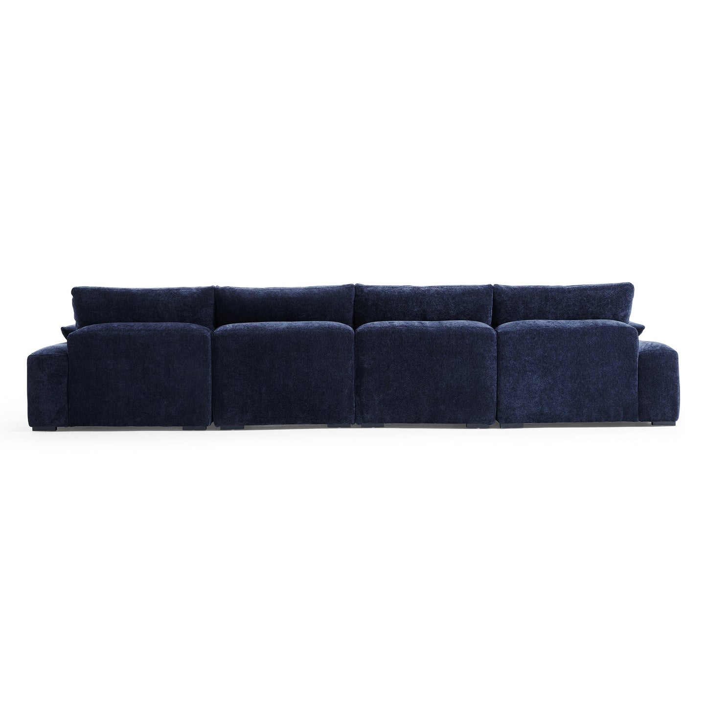 The Empress Navy Blue U Shaped Sectional-Navy Blue
