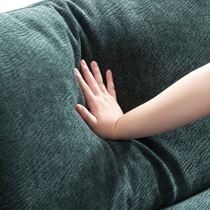 The Empress Green Sofa-Green