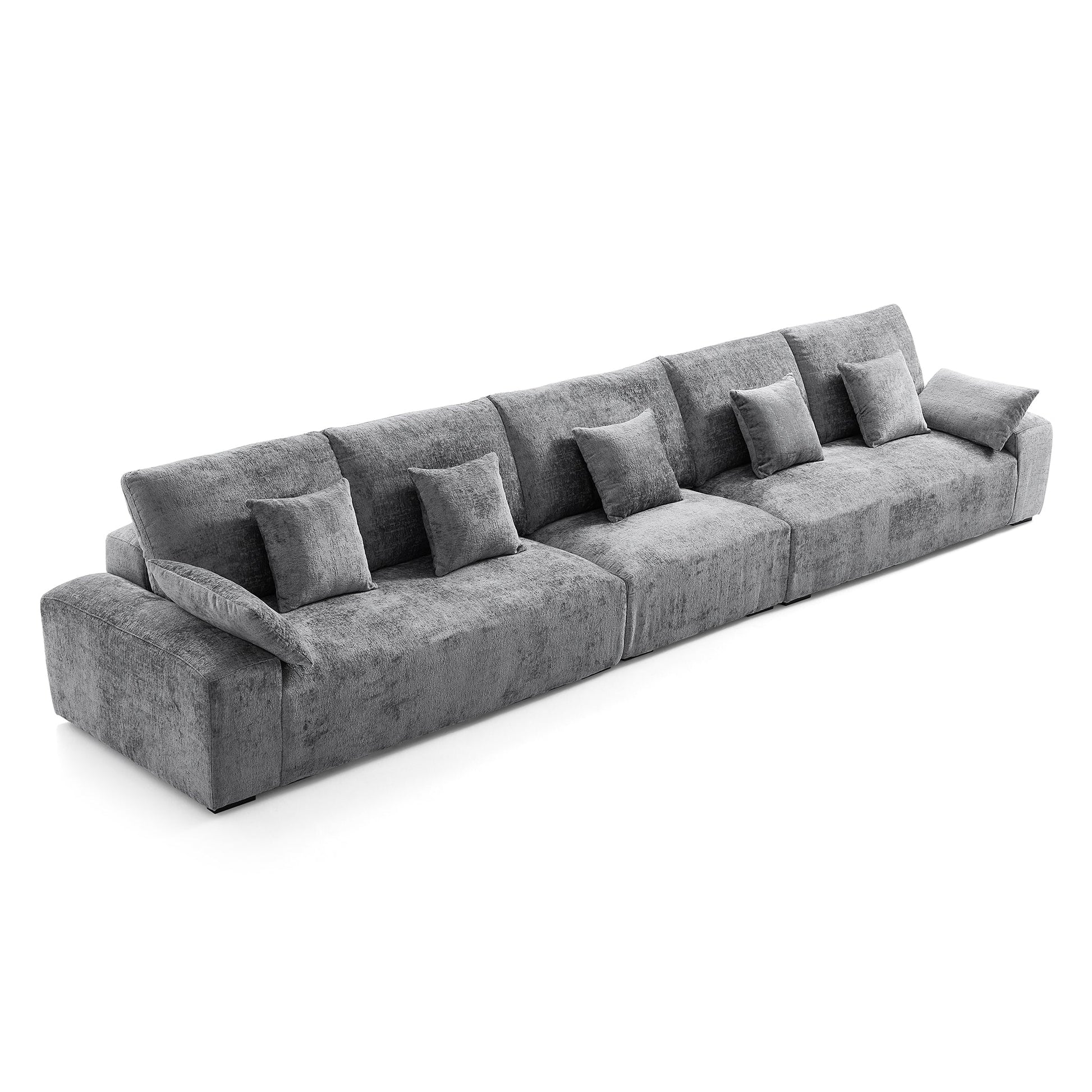 The Empress Beige Sofa-Gray-175.6"