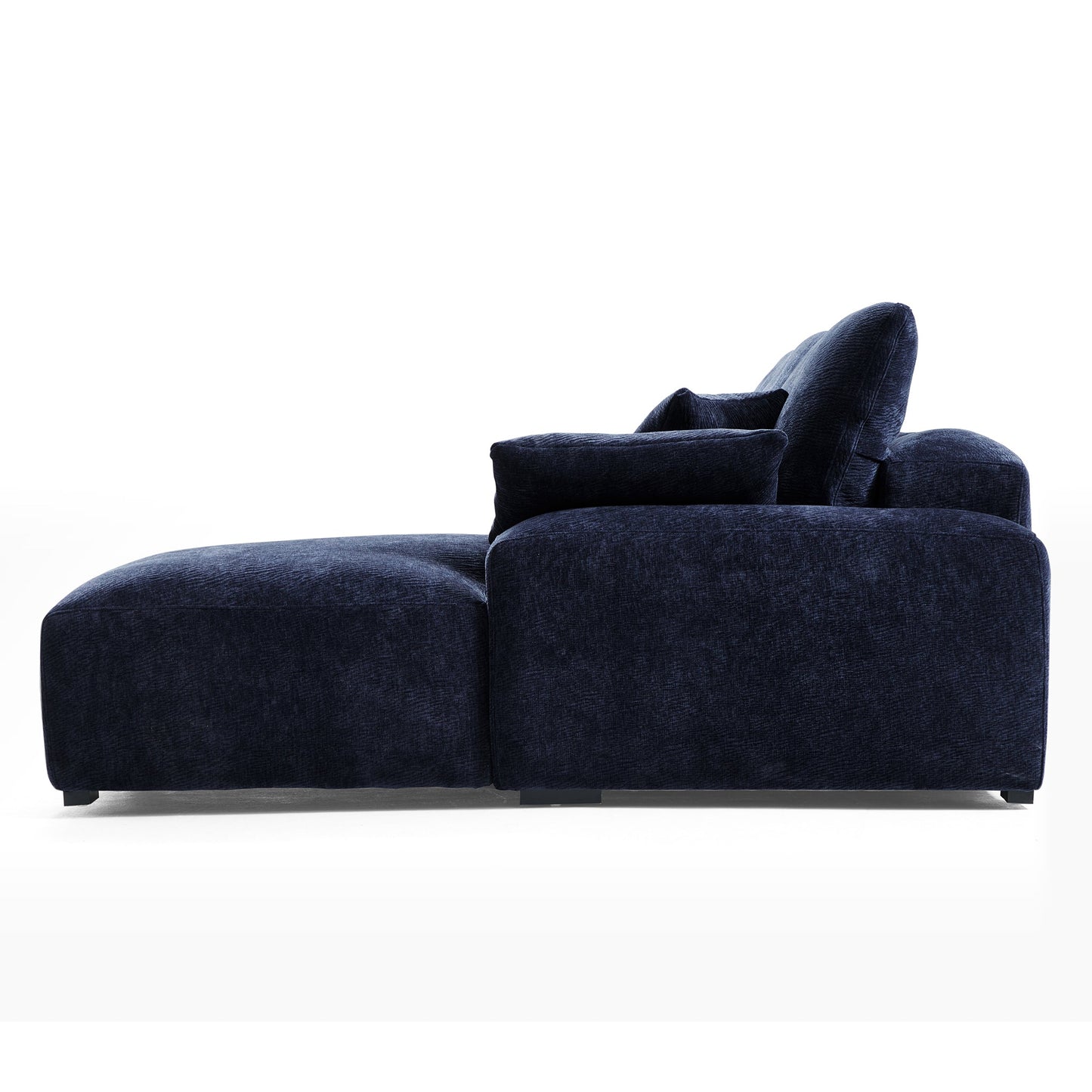 The Empress Navy Blue U Shaped Sectional-Navy Blue
