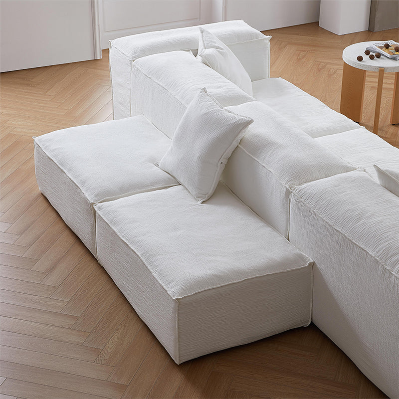 Freedom Modular Khaki Double Sided Sectional Sofa-White