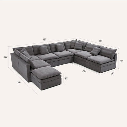 Burger Modular U-Sectional