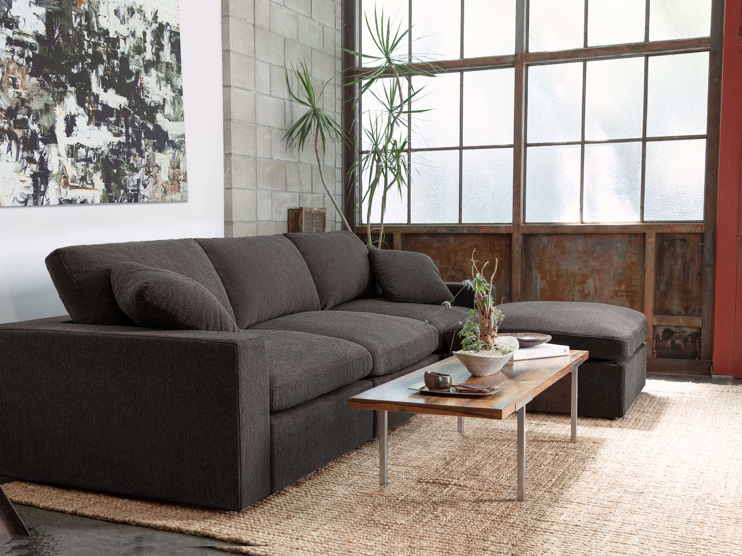 4-Seat Modular Chaise Sectional