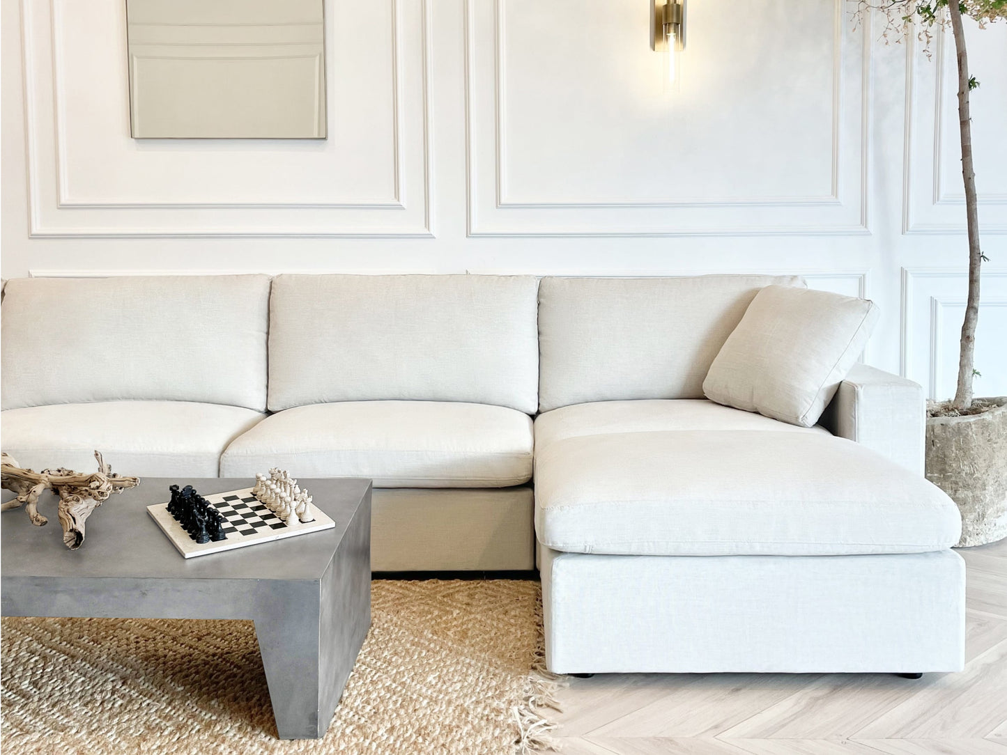 4-Seat Modular Chaise Sectional