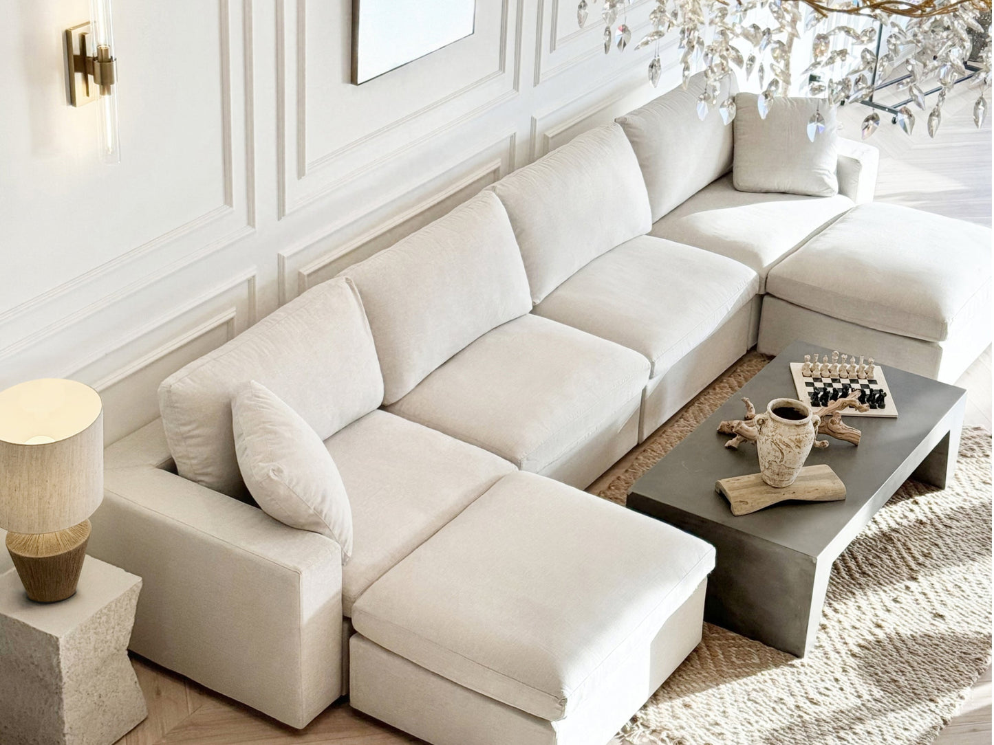 4-Seat Modular Chaise Sectional