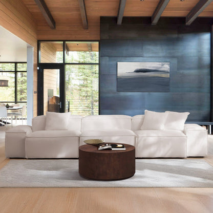 Henton Drum Coffee Table-Walnut