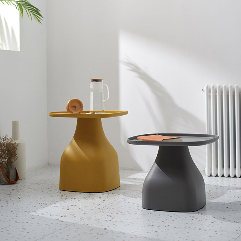 Modern Minimalist Square PP Coffee Table 1-Tier For Living Room