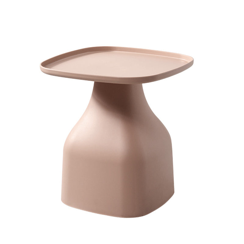 Modern Minimalist Square PP Coffee Table 1-Tier For Living Room