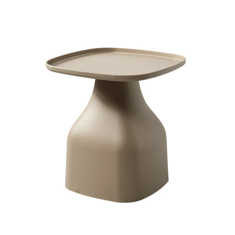Modern Minimalist Square PP Coffee Table 1-Tier For Living Room