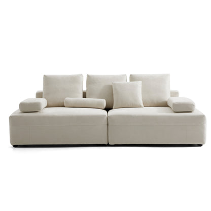 Composition Wabi Sabi Gray Sofa-Beige