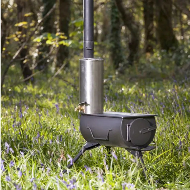 Foldable Tent Wood Stove Camping Stove with Handle Efficient Firewood Cooking Stove