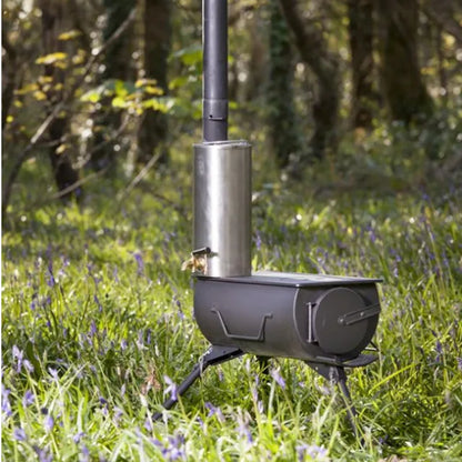 Foldable Tent Wood Stove Camping Stove with Handle Efficient Firewood Cooking Stove