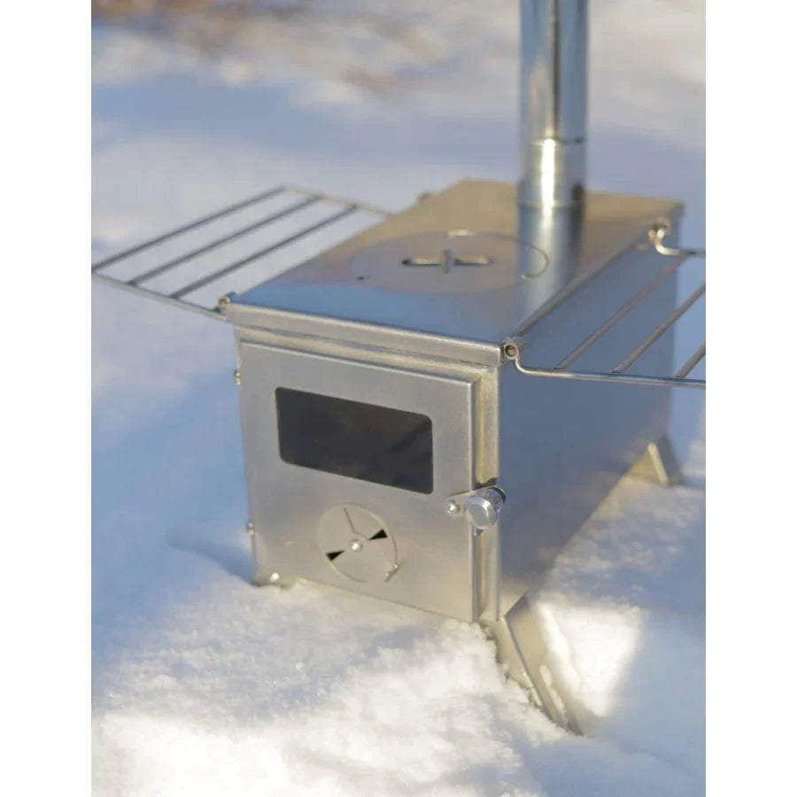 Multifunctional Stainless Steel Camping Wood Stove Hike Travel Tent Stove