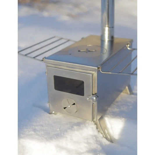 Multifunctional Stainless Steel Camping Wood Stove Hike Travel Tent Stove