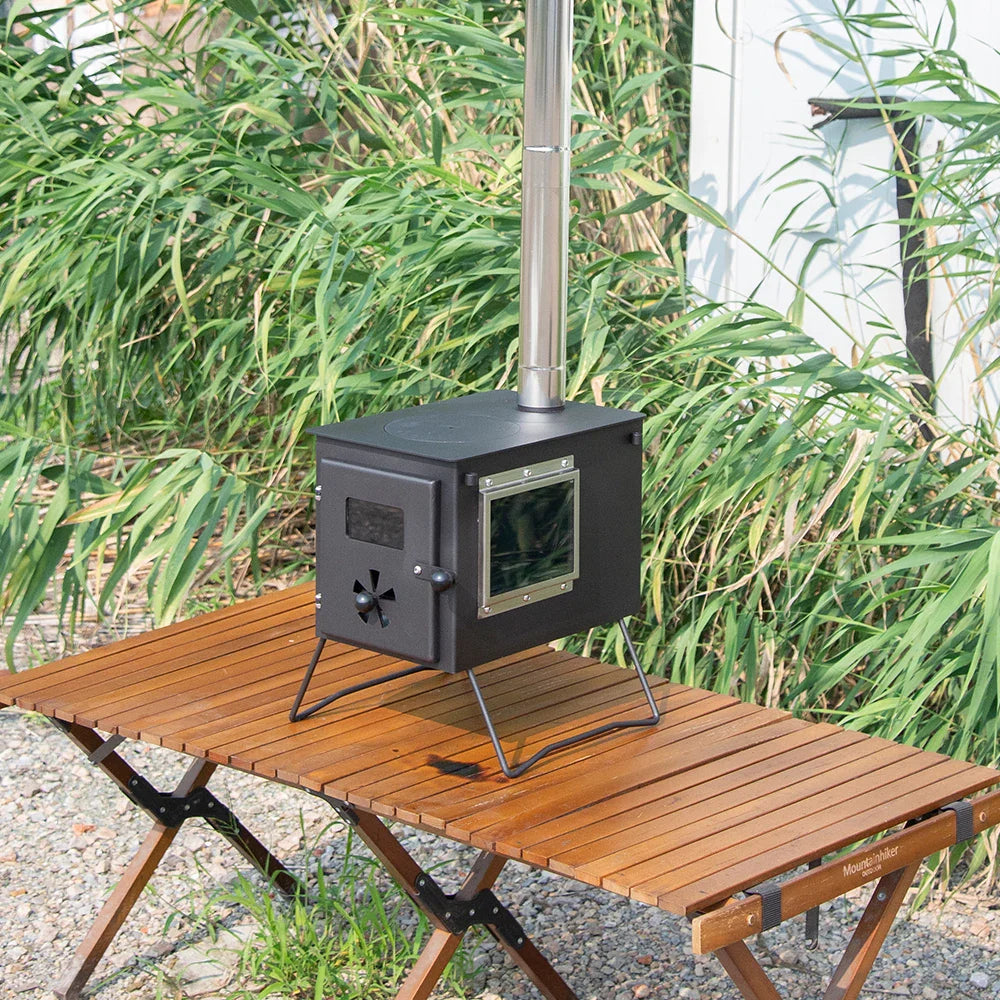 Wood Burning Stove Camping Kitchen Tent Cooking Stove