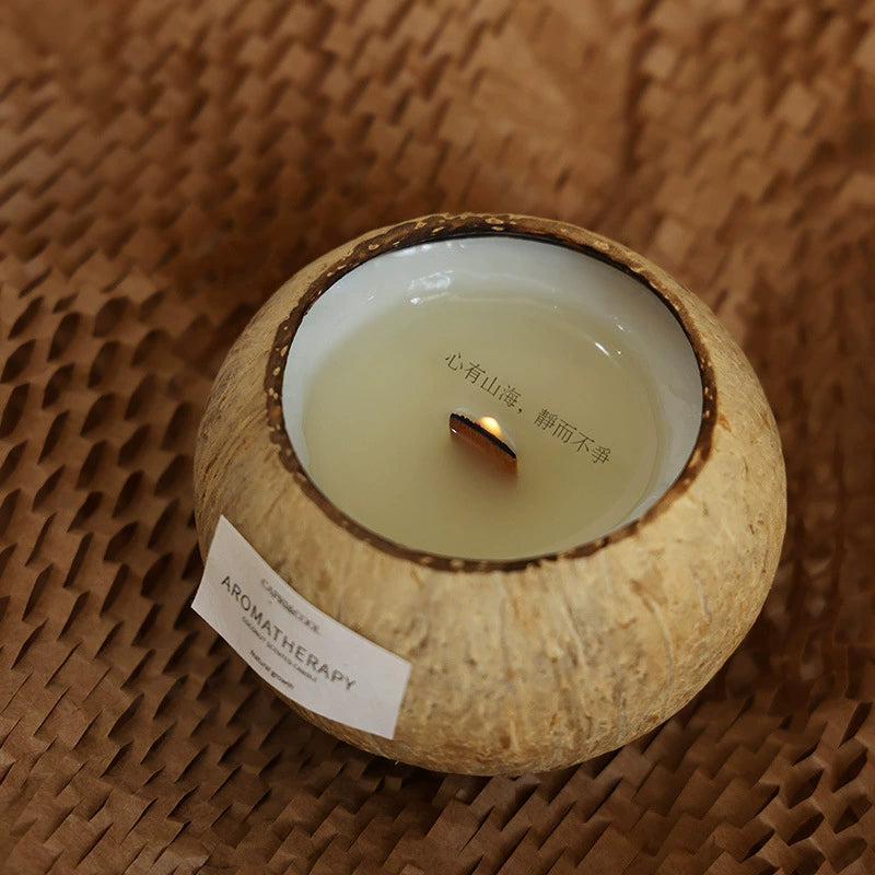 Coconut Shell Aromatherapy Candle Is A Niche High-End Birthday Gift For Girls And Best Friends As A Souvenir Gift