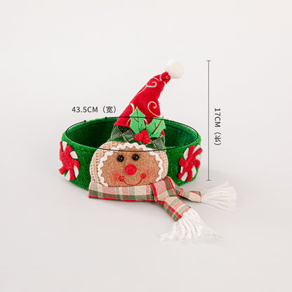 Christmas Creative Curtain Buckle Cartoon Doll Decoration Hotel Restaurant Decoration Doll Hug Button Window Pendant