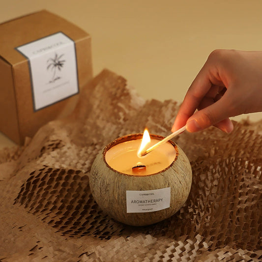 Coconut Shell Aromatherapy Candle Is A Niche High-End Birthday Gift For Girls And Best Friends As A Souvenir Gift