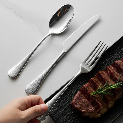 Steak Cutlery Knife, Fork And Spoon Three-Piece Set High-End Light Luxury Steak Table Knife Western Food Knife And Fork Set