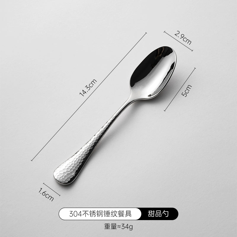 Steak Cutlery Knife, Fork And Spoon Three-Piece Set High-End Light Luxury Steak Table Knife Western Food Knife And Fork Set