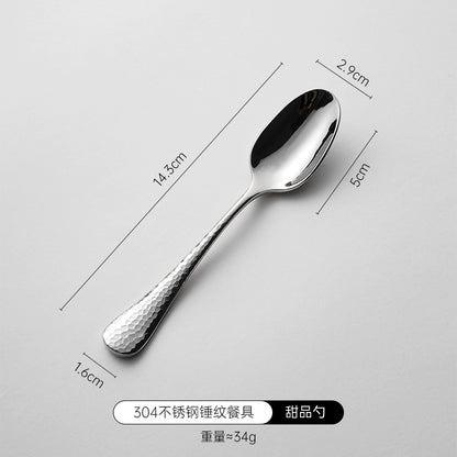 Steak Cutlery Knife, Fork And Spoon Three-Piece Set High-End Light Luxury Steak Table Knife Western Food Knife And Fork Set